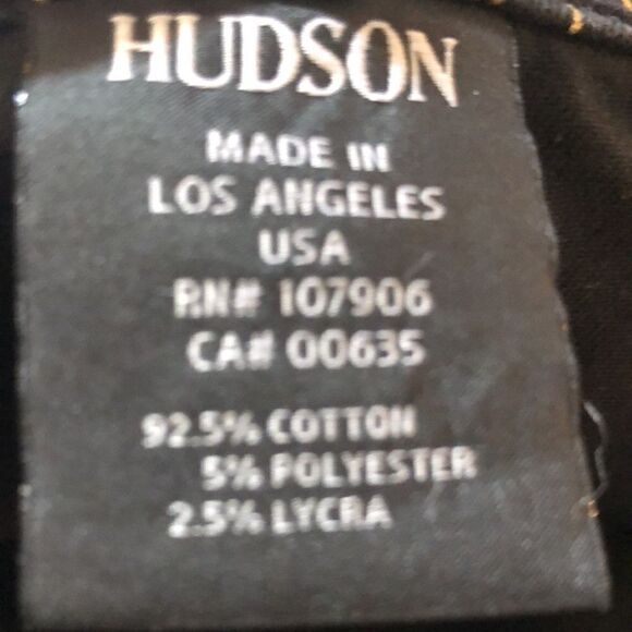 Hudson’s Spark ⚡️ SuperSkinny Gold Striped 5 Pocket Jeans 👖 Wow! - Picture 14 of 17